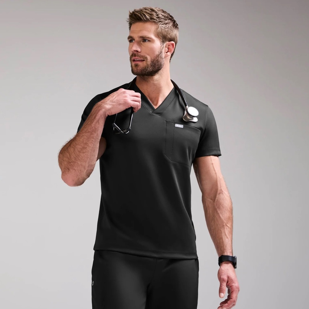 Figs Black Short Sleeve Men's Tee